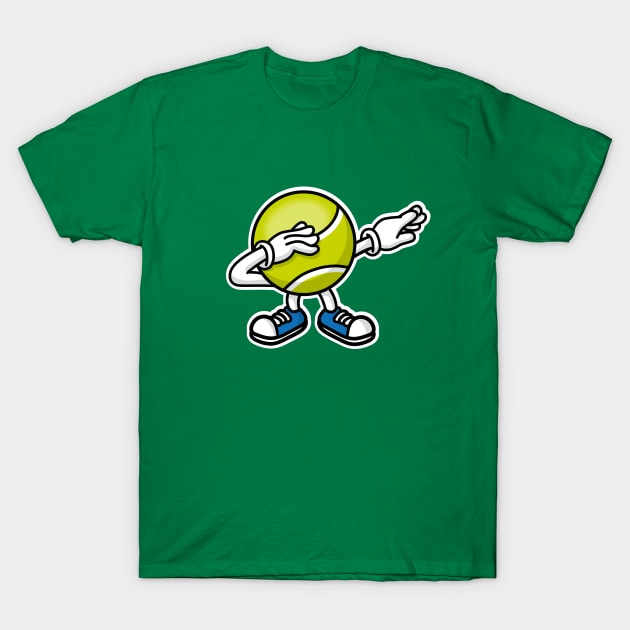 Dab dabbing tennis ball T-Shirt by LaundryFactory